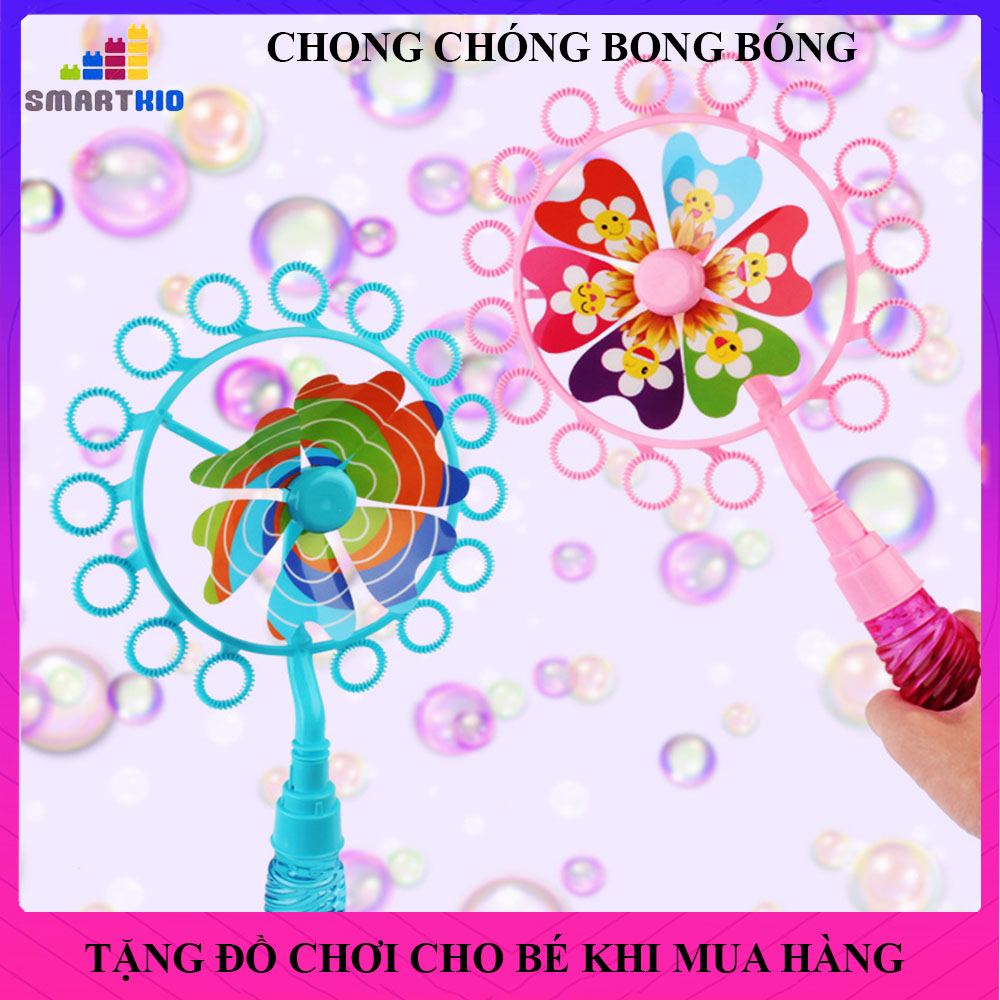 Đồ Chơi Trẻ Em Chong Chóng Thổi Bong Bóng