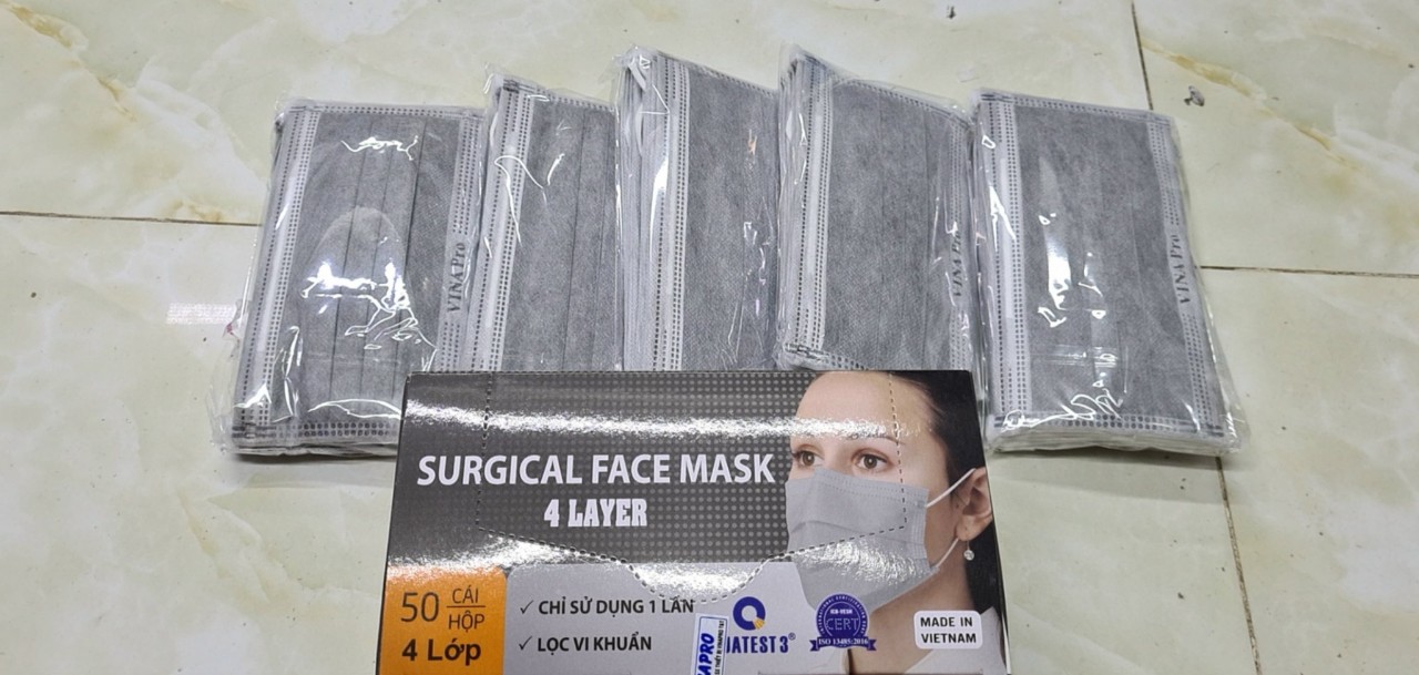 - Khẩu trang 4 lớp VinaPro