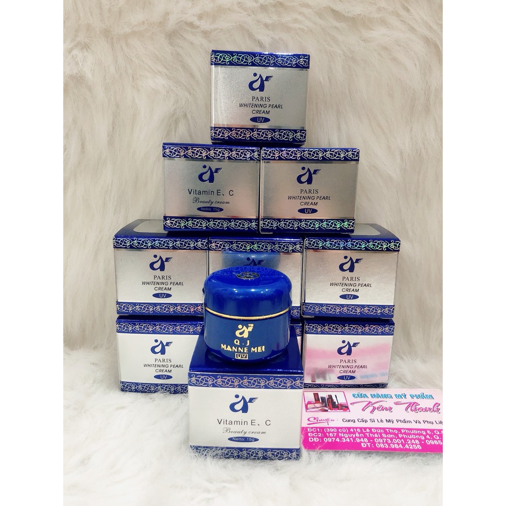 Kem Vitamin E, C PEARL CREAM PARIS  nám