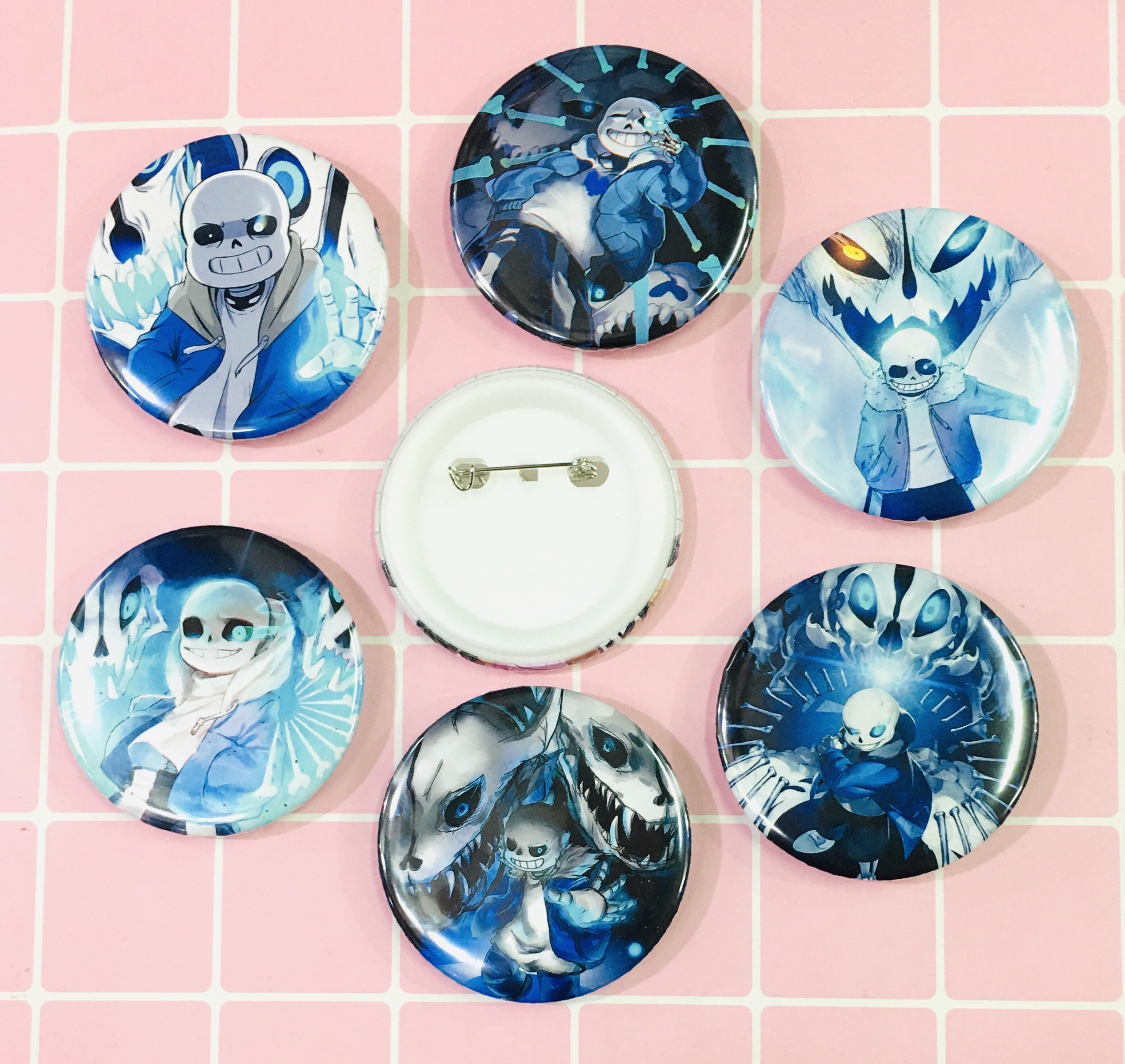 Set 3-5 huy hiệu Sans Undertale ảnh khác nhau