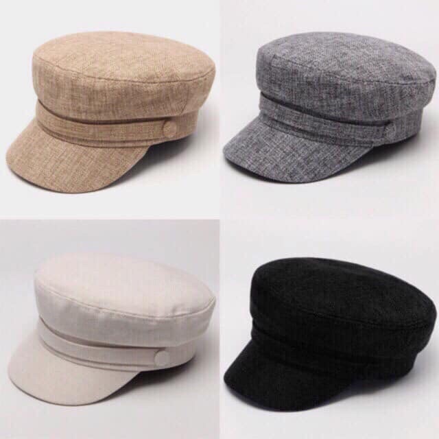 mũ baret muối tiêu/ nón nồi thời trang hàn quốc