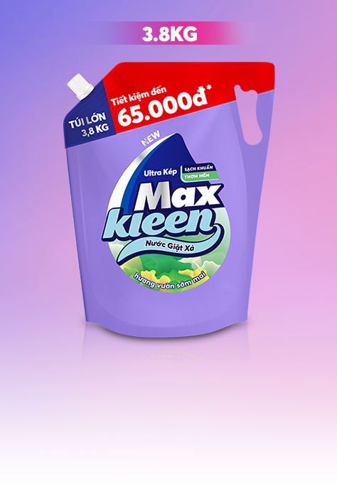Túi nước giặt xả Maxkleen 3.8kg