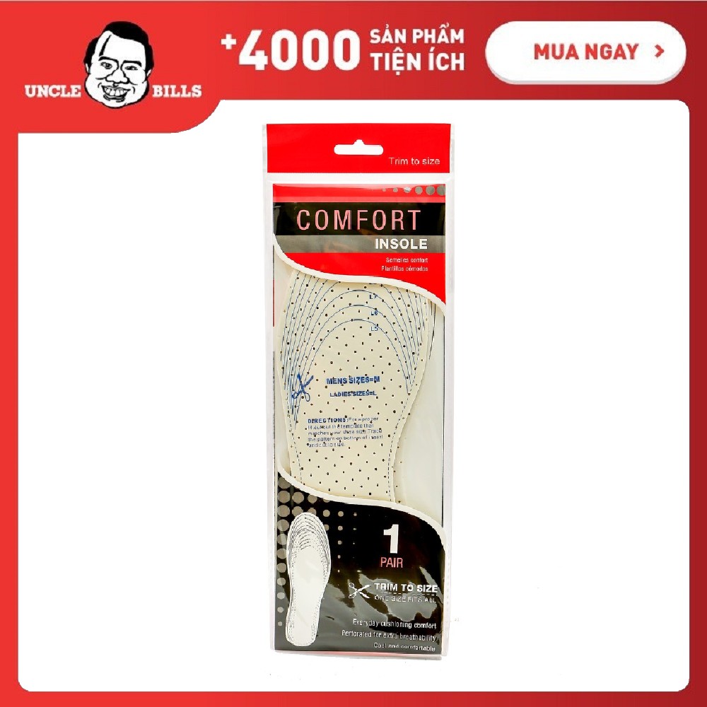 Miếng lót giày đủ size UBL AG0016 (Trắng)