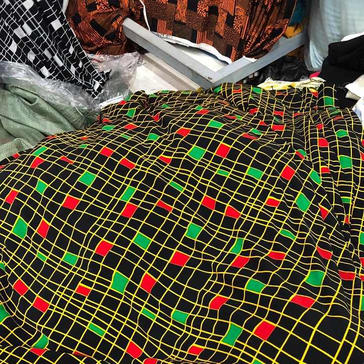 Cotton Elastic Fabric with Striped Patterns in Various Colors Atm18 - Multi-Purpose Sewing Material