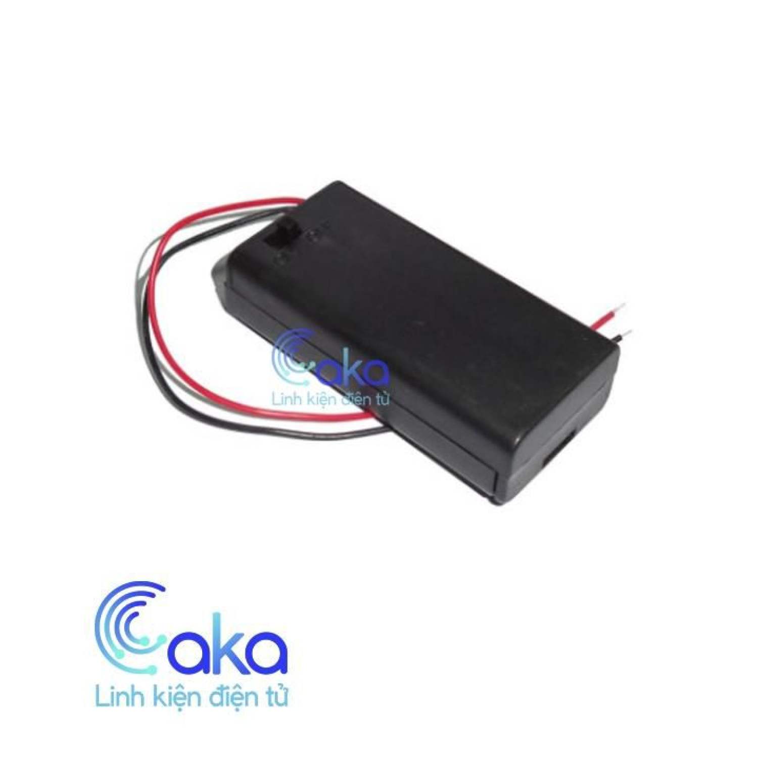 Hộp đế Pin AA 3 Pin có nắp và công tắc
