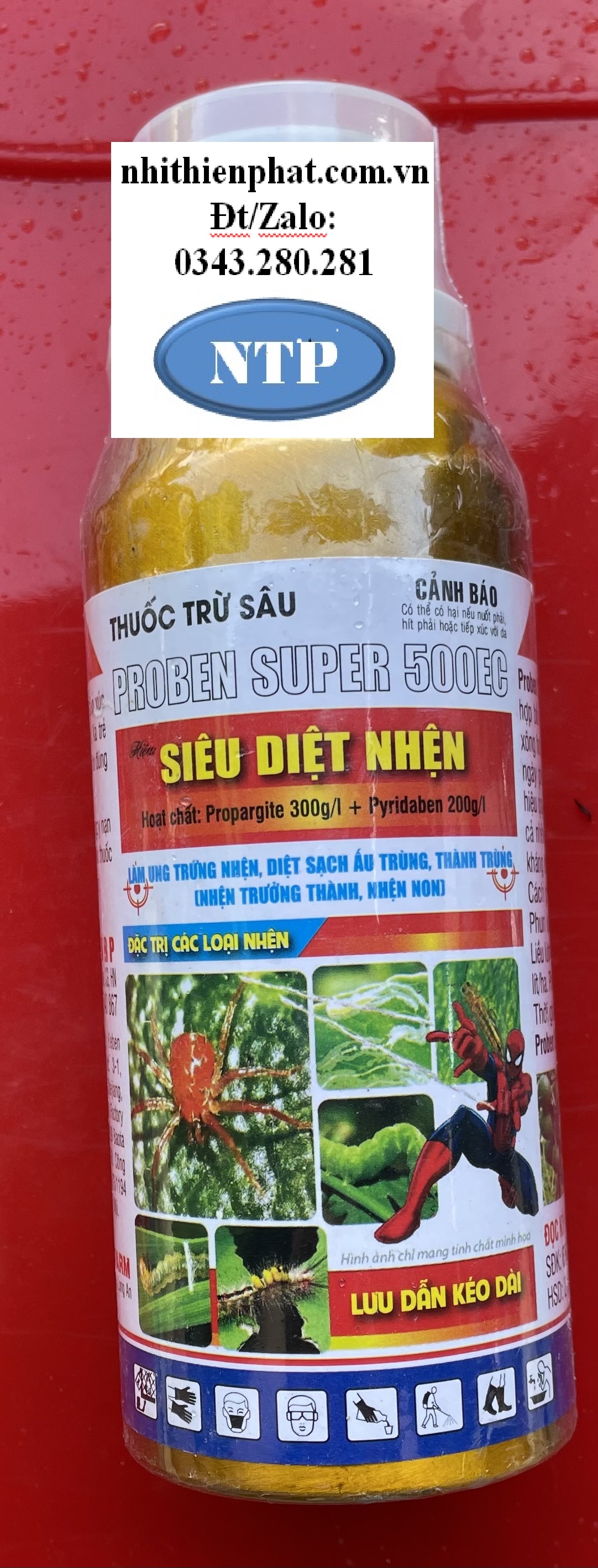 Thuốc diệt hf côn trùng diệt nhện xanh đỏ vàng nhện lông nhung siêu diệt nhện proben super 500ec 240ml