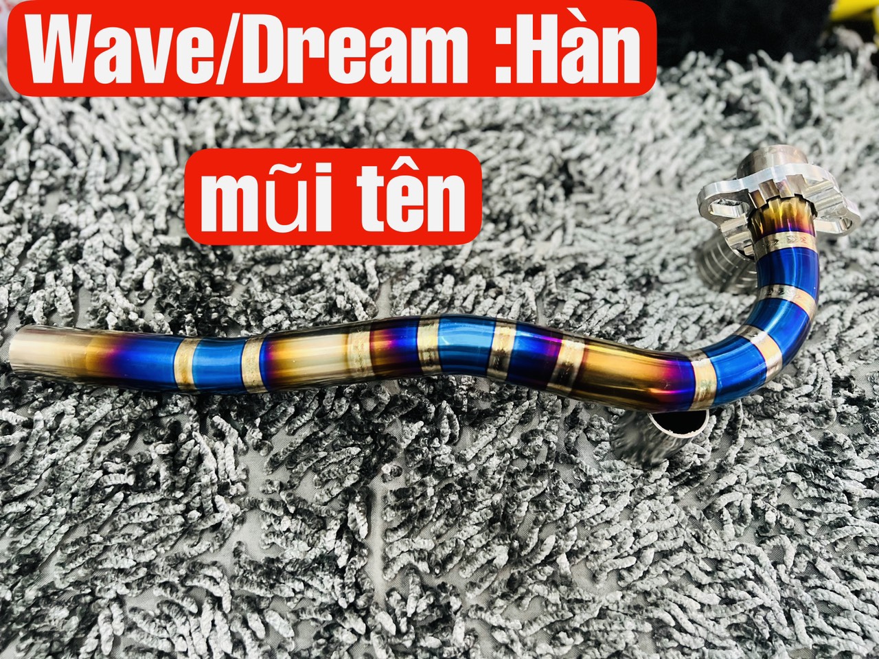 Neck Pô titanium from Slipknot tied for wave dream future đời head gift anastomosis 304 stainless steel and pát aluminum CNC