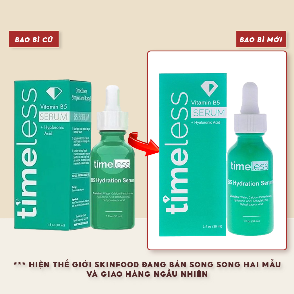 Tinh Chất Làm Dịu, Phục Hồi Da Timeless Vitamin B5 Serum 30ml