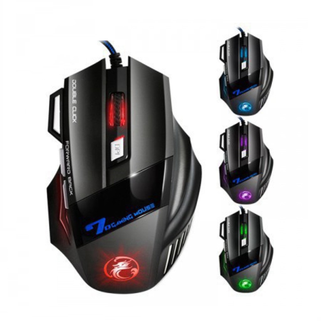 Chuột máy tính iMICE V9 Gaming (Dây dù, Led)