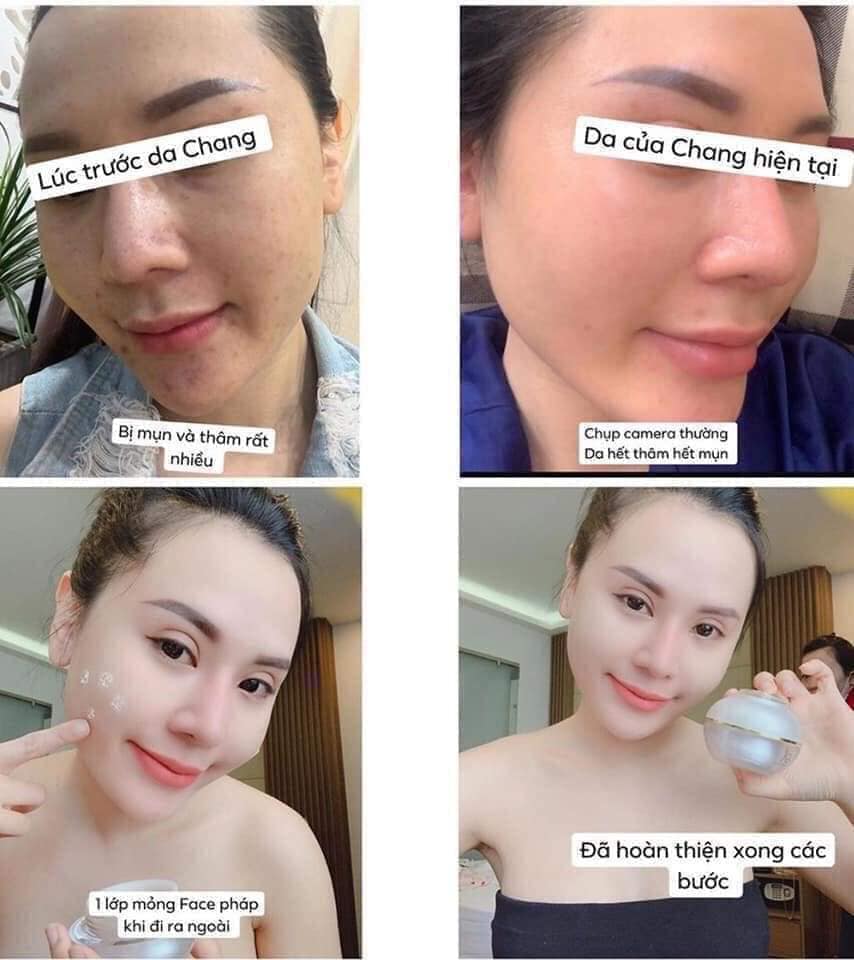 Kem Face Pháp Acosmetics dưỡng trắng da mặt 50g