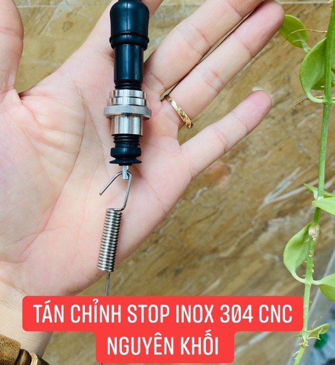 Tán chỉnh Stop Inox 304 CTS cho Wave, Dream, Future