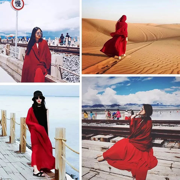 Khăn đũi quàng cổ thời trang HM mềm mịn