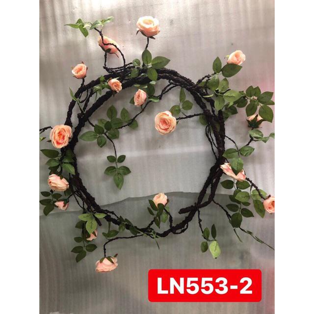 Dây leo hoa hồng giả dài 180cm