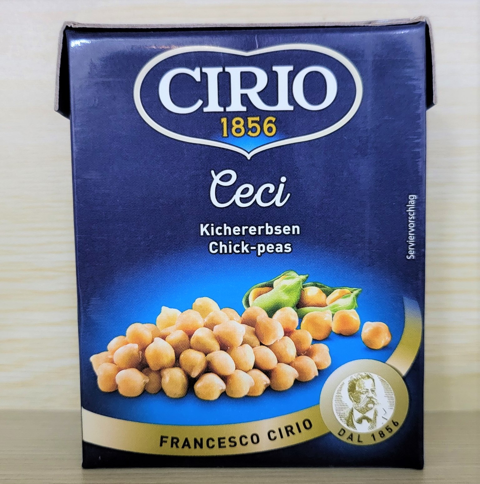 CIRIO (hộp giấy 380g) ĐẬU GÀ CECI (đậu răng ngựa) Chick Peas – Garbanzo