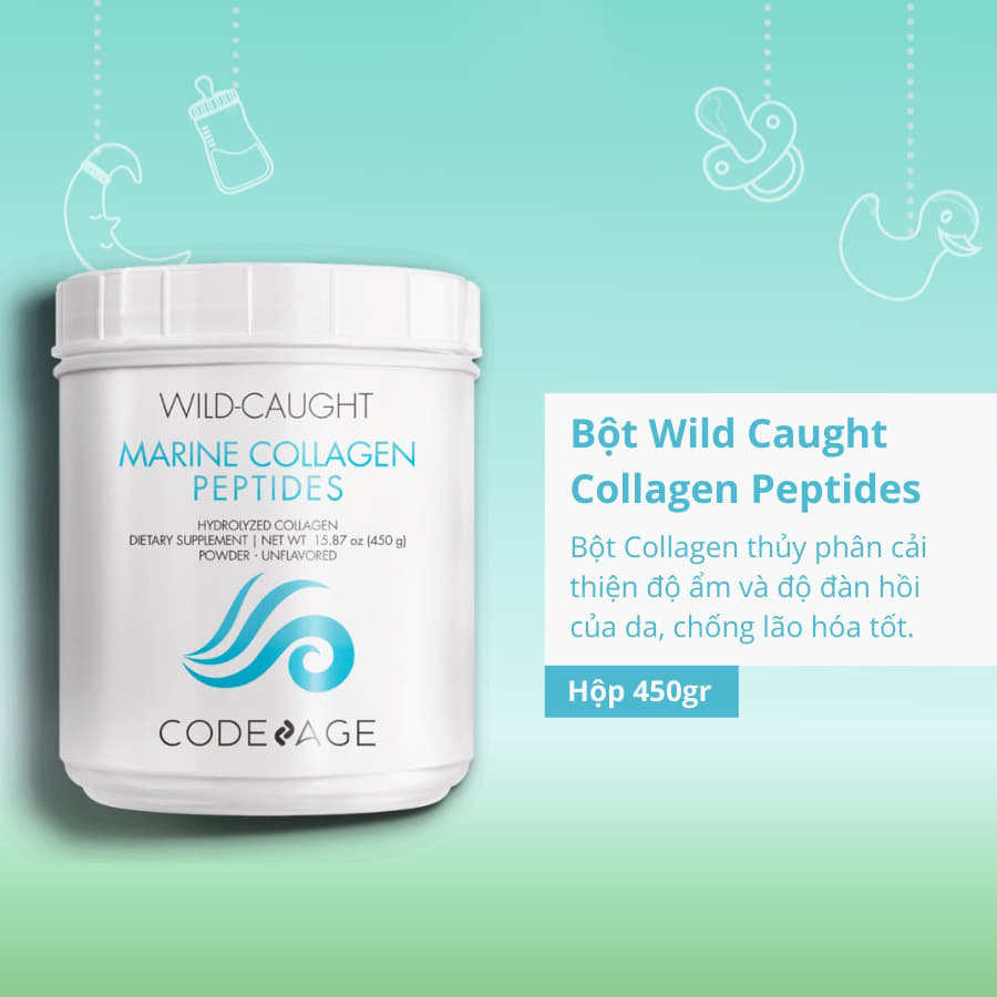 hàng nhập khẩu - bột uống collagen thuỷ phân code age wild caught marine 4