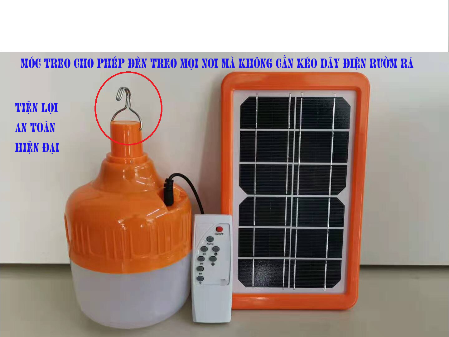 Đèn led tích điện năng lượng mặt trời 50w