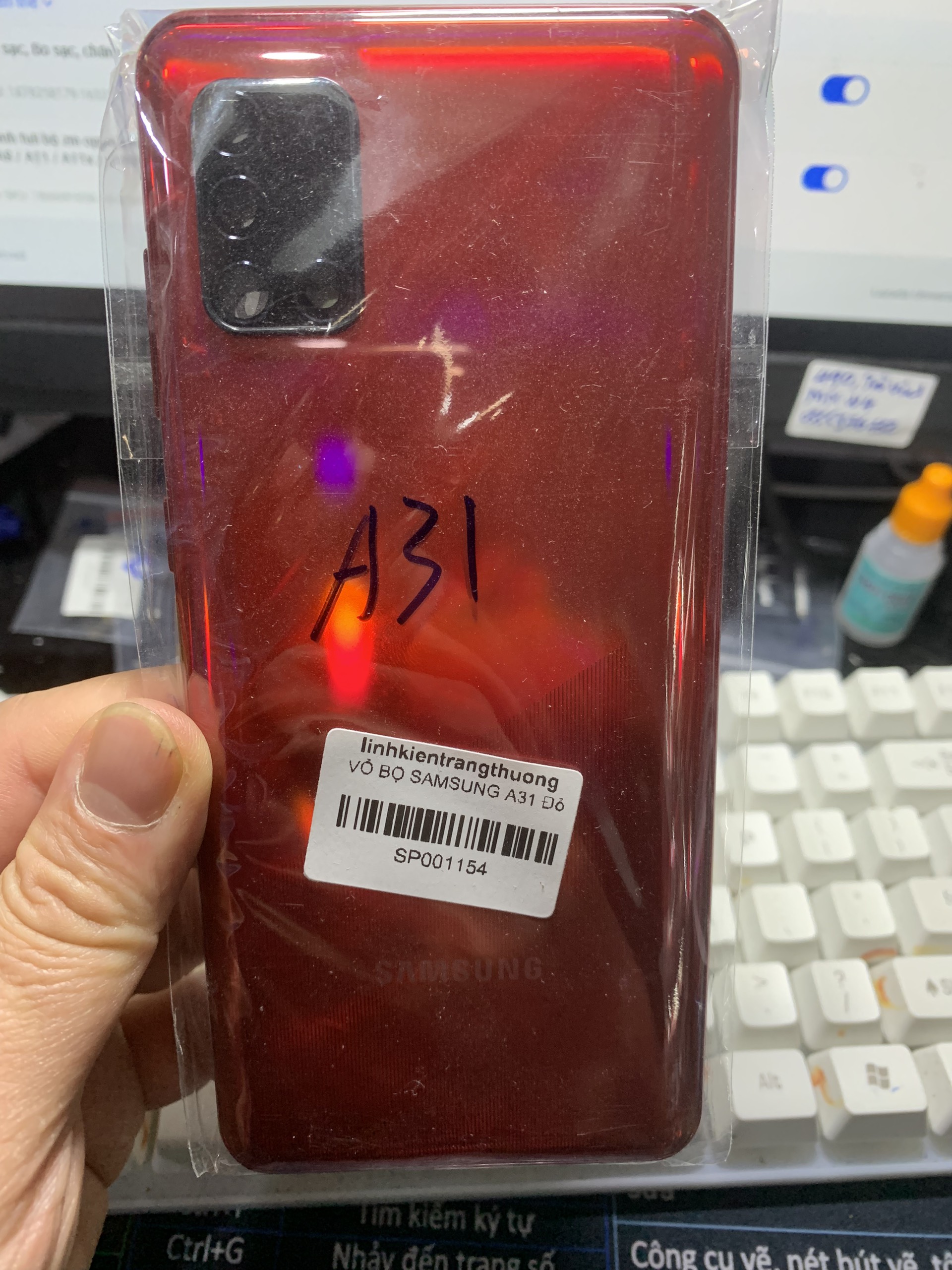 Bộ vỏ điện thoại samsung A31