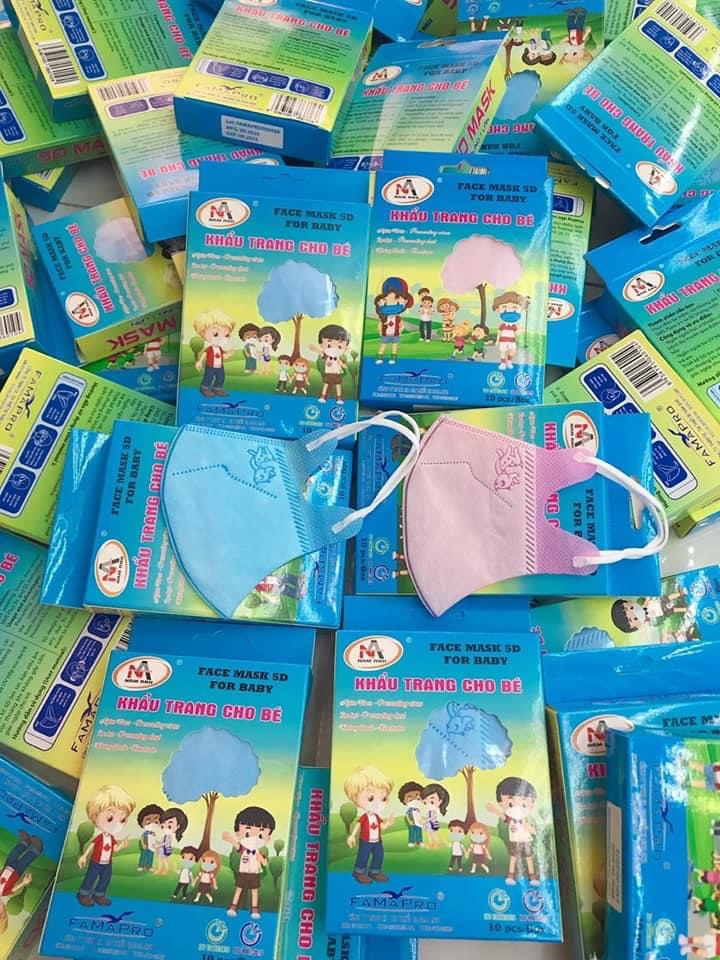 Khẩu trang kháng khuẩn cho bé