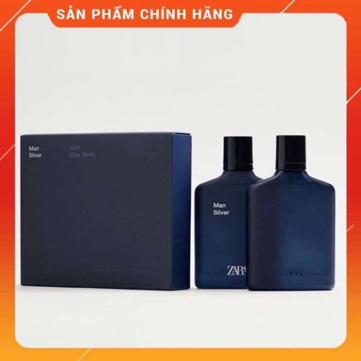 Set 2 chai nước hoa nam Zara Man Silver và Blue Spirit 100ml - N15