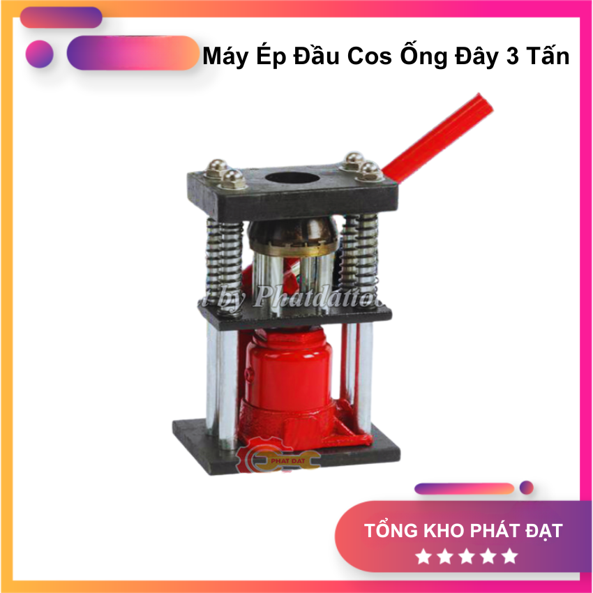 Máy Ép Đầu Cos Thủy Lực Ống Dây Cao Áp 3 Tấn,  Ép Đầu Dây Rửa Xe - Dây Hơi Ống Nước, Chất Liệu Thép Cường Độ Cao