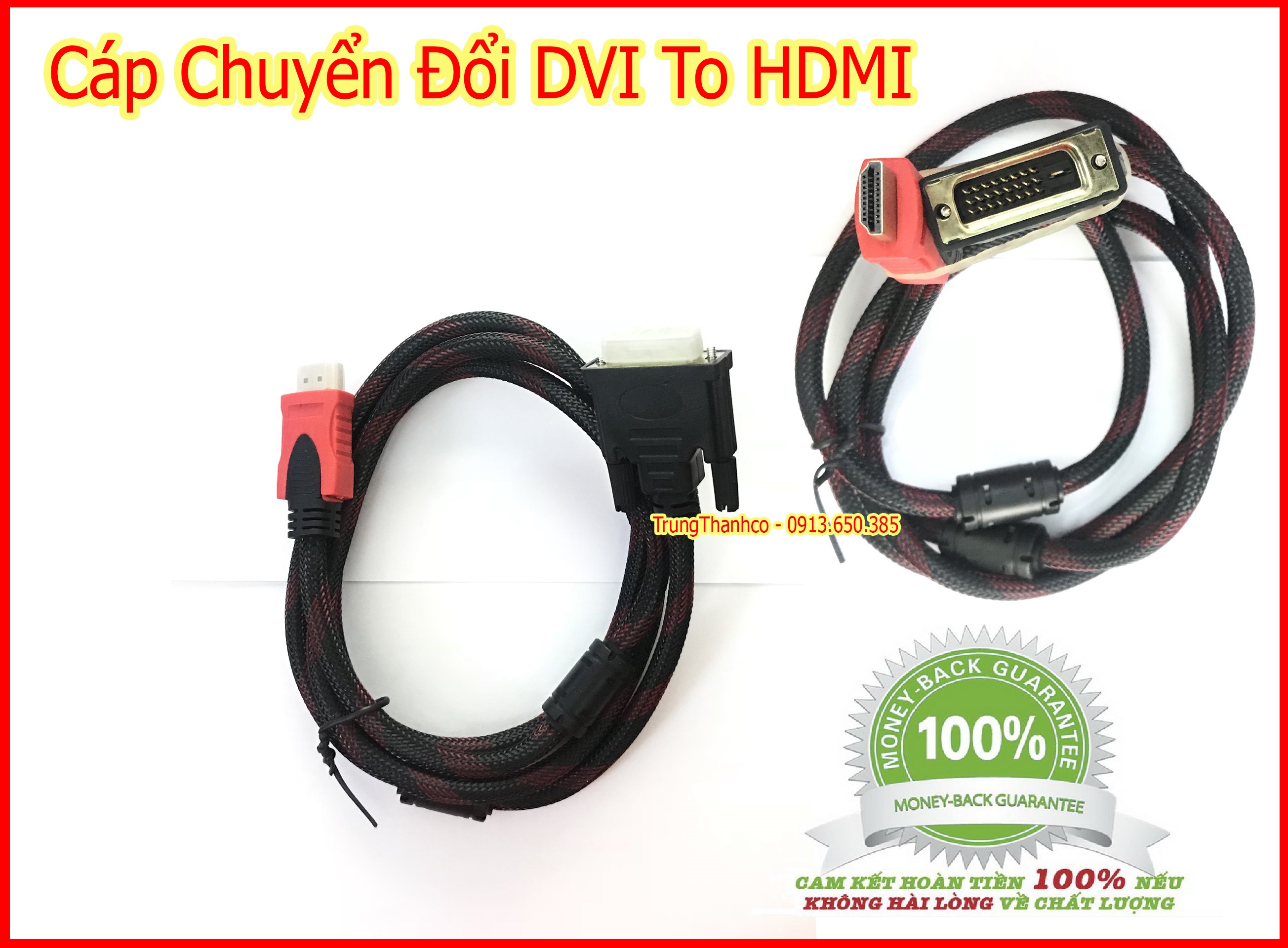 Cáp chuyển đổi dvi to hdmi