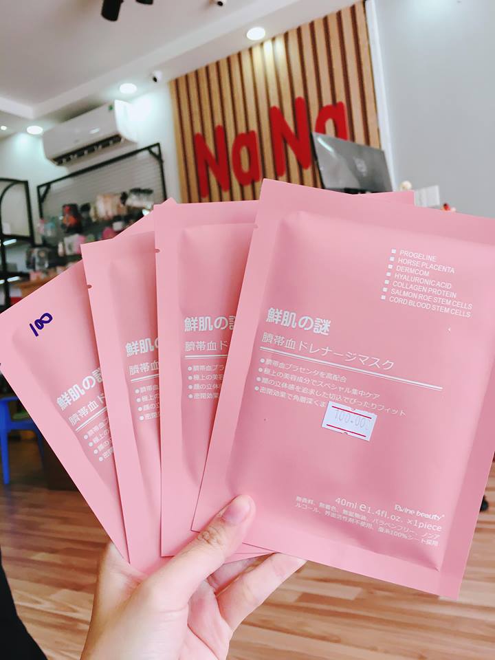 Mặt nạ tế bào gốc nhau thai Nhật Bản - Rwine Beauty Steam Cell Placenta Mask