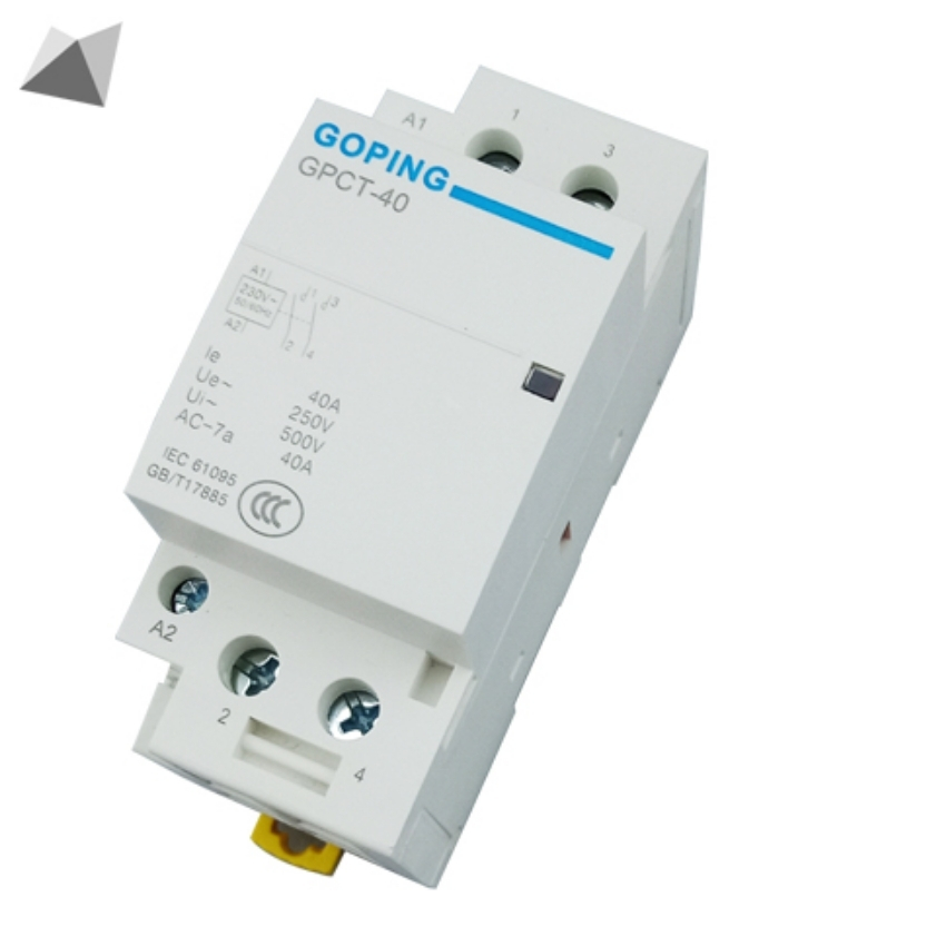 Khởi động từ, contactor 1 pha GOPING GTCT 40A/220V (Xám)