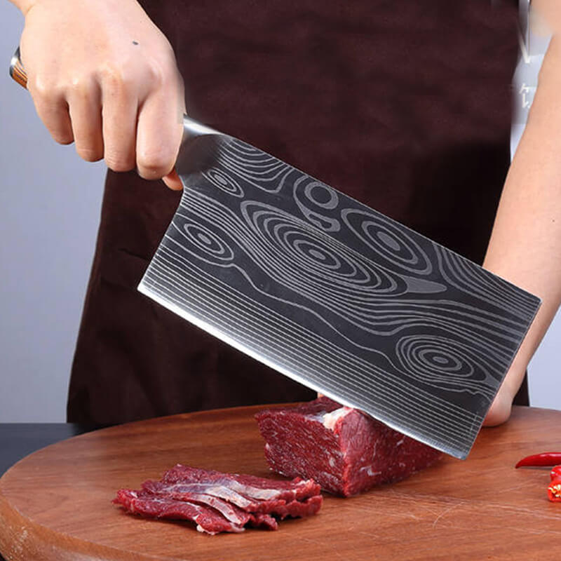 DAO BẾP NHẬT USUBA THÉP DAMASCUS MÃ FFDT117
