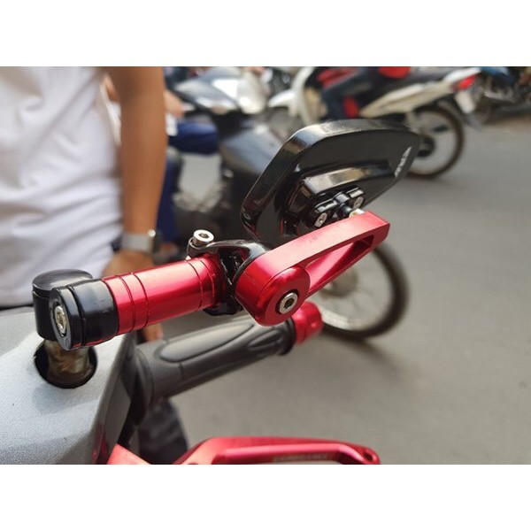[1 chiếc trái] Gương gù lắp chân gương MÀU ĐỎ