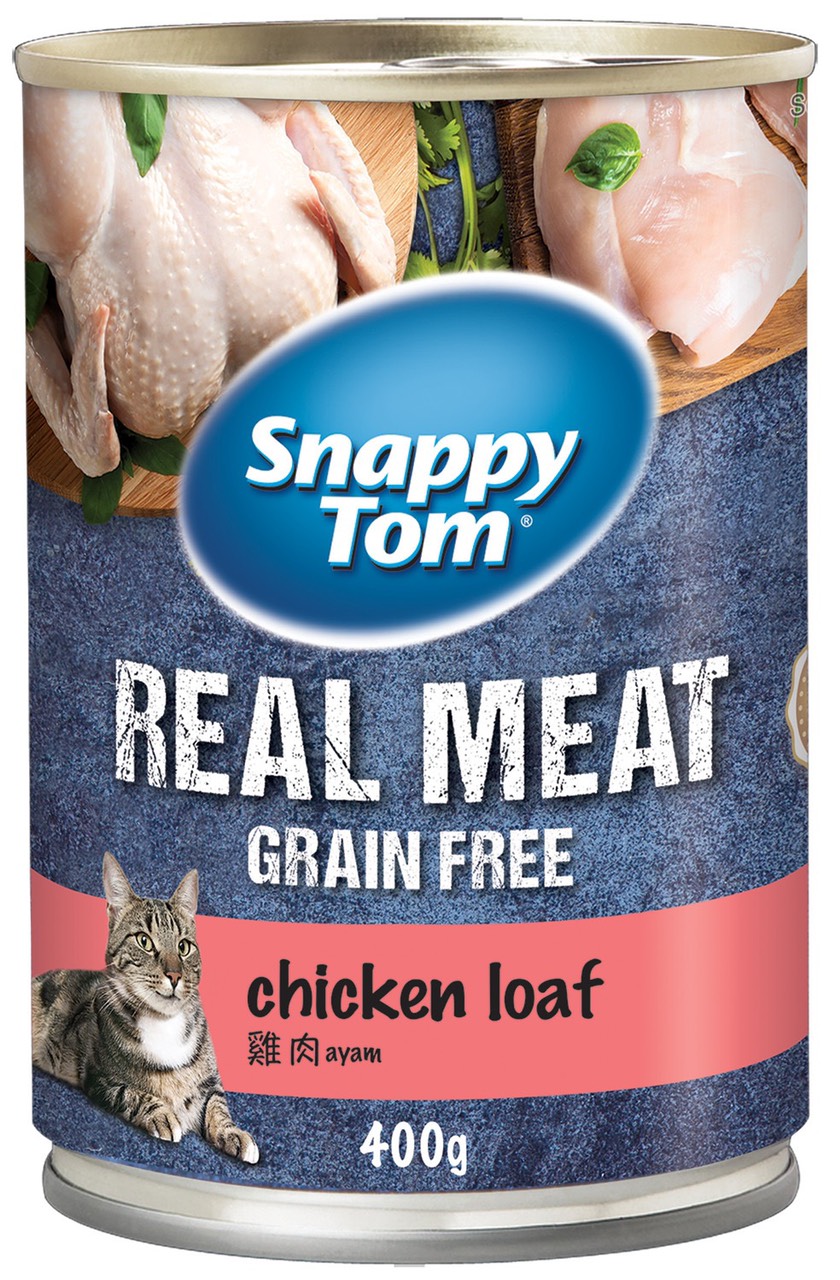 Snappy Tom Real Fish Cat Pate Can 400g