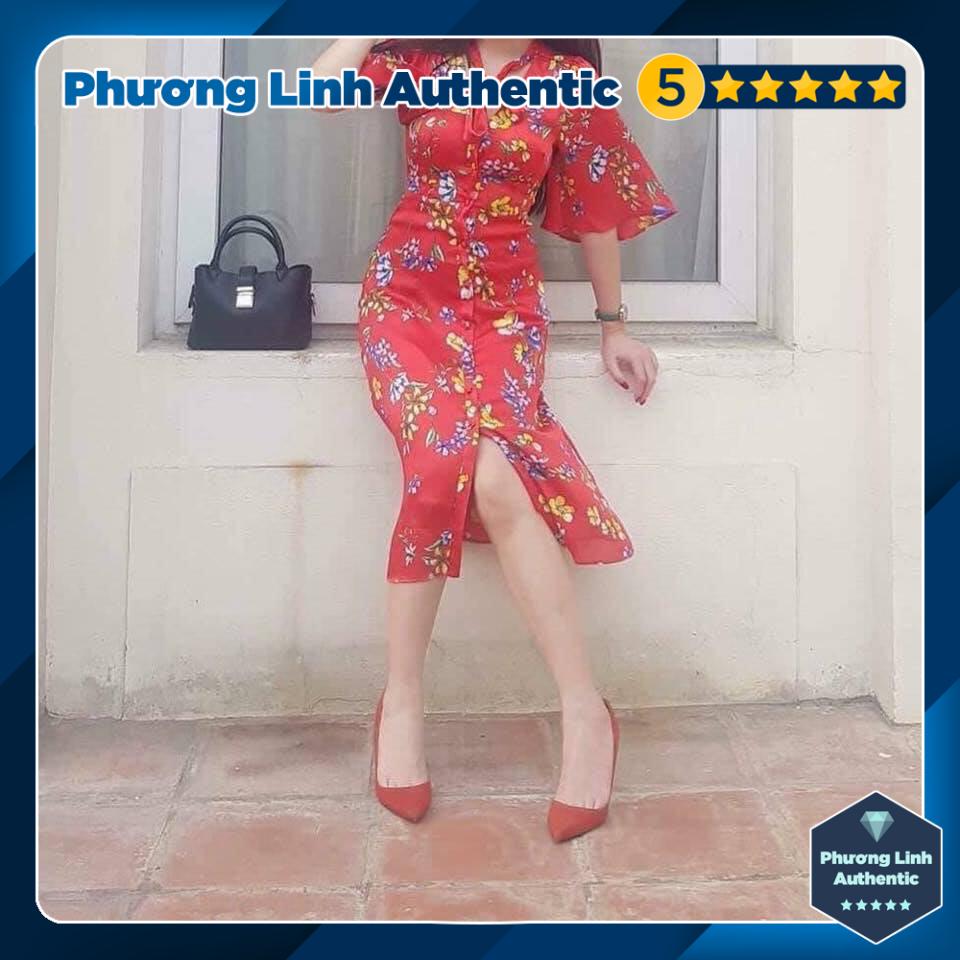 Váy lụa hoa Mango Auth new tag có sẵn 11045027