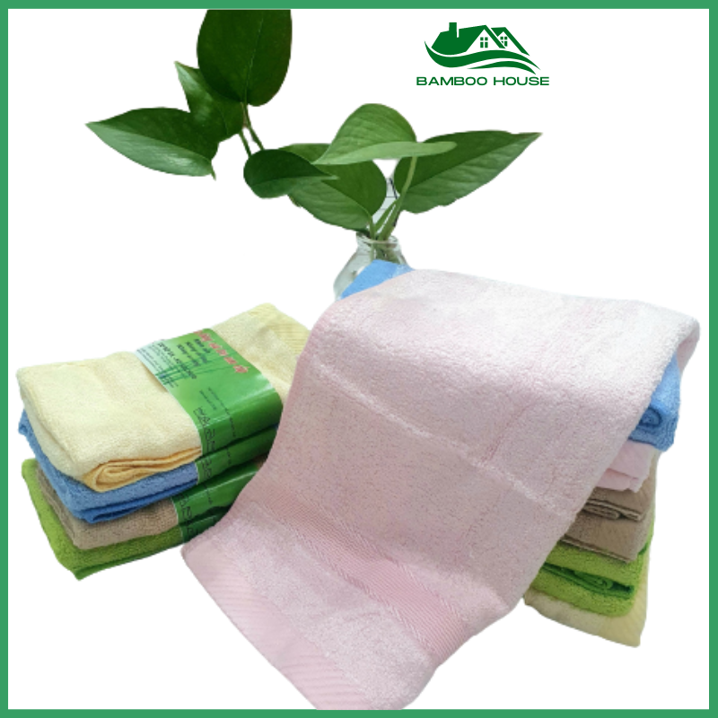 Khăn mặt sợi tre cao cấp mềm mịn không đổ lông không xơ cứng 30 cm * 50 cm