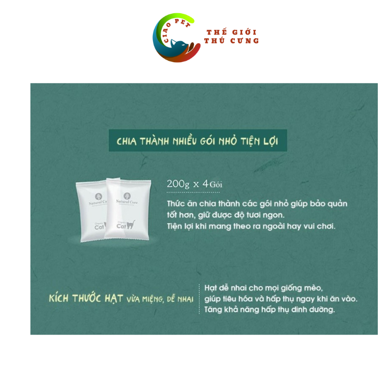 Thức Ăn Cho Mèo - Natural Core Đa Đạm 95%