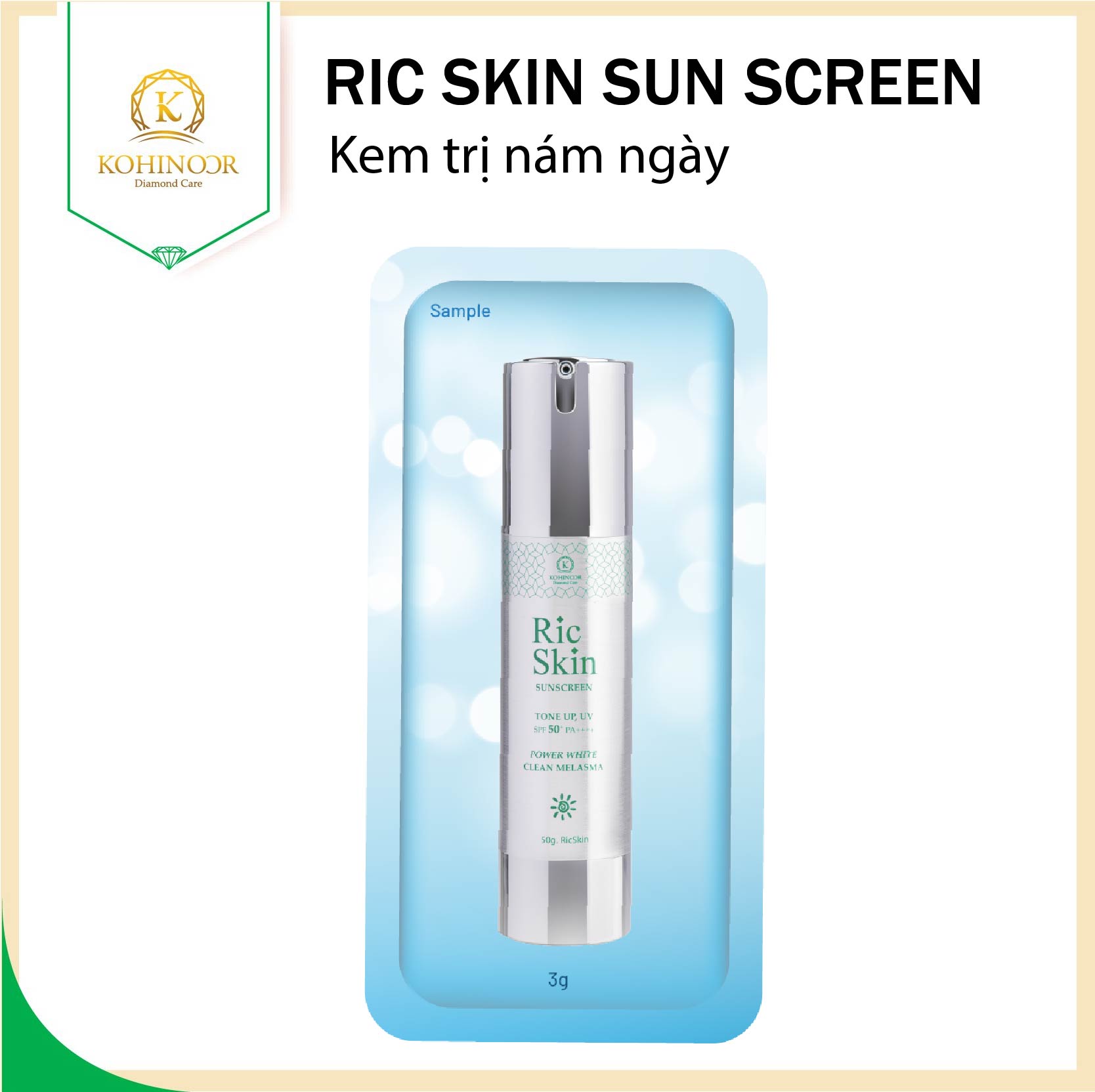 [Mini Size] Kem nám ngày Ric Skin Sun Screen
