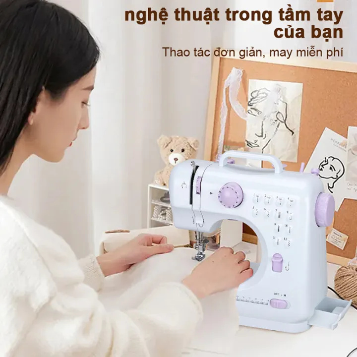 KAIMEIDI Electric Sewing Machine Micro Overlock Machine One-Key Reverse Function
