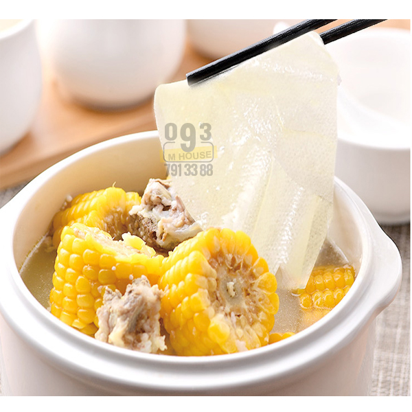 Bộ Giấy Thấm Dầu Mỡ Thức Ăn Nấu Canh Súp Giấy Lọc Dầu Thực Phẩm