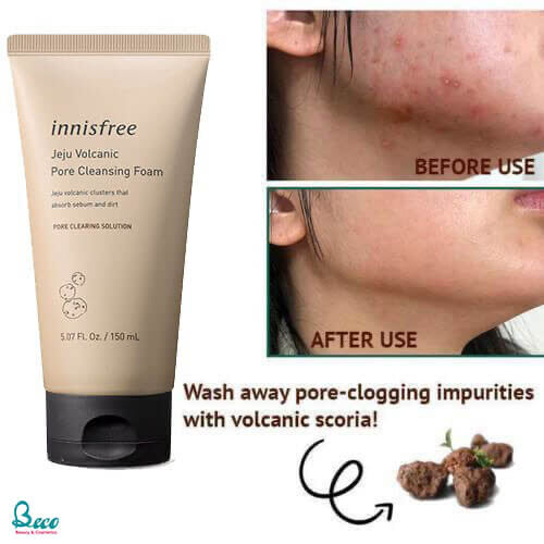 Sữa Rửa Mặt Tro Núi Lửa Innisfree Mẫu Mới Nhất