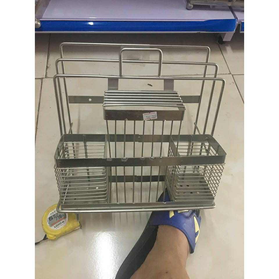 Kệ Inox Để Đũa- Cài Dao Thớt Hàng Đẹp