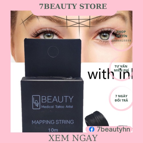 Chỉ than định hình chân mày phun xăm