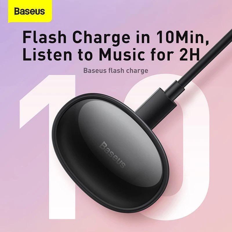 Tai nghe không dây Baseus Bowie E2 True Wireless Earphones (Bluetooth 5.2 , 5~25h using, Anti-Los, APP control, IP55 Waterproof WS)