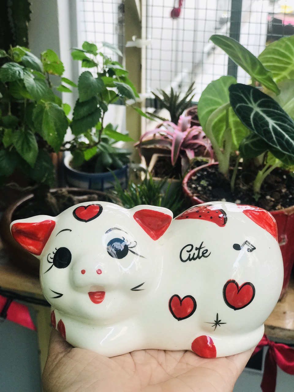 Heo đất sứ kute ( dài 15cm )