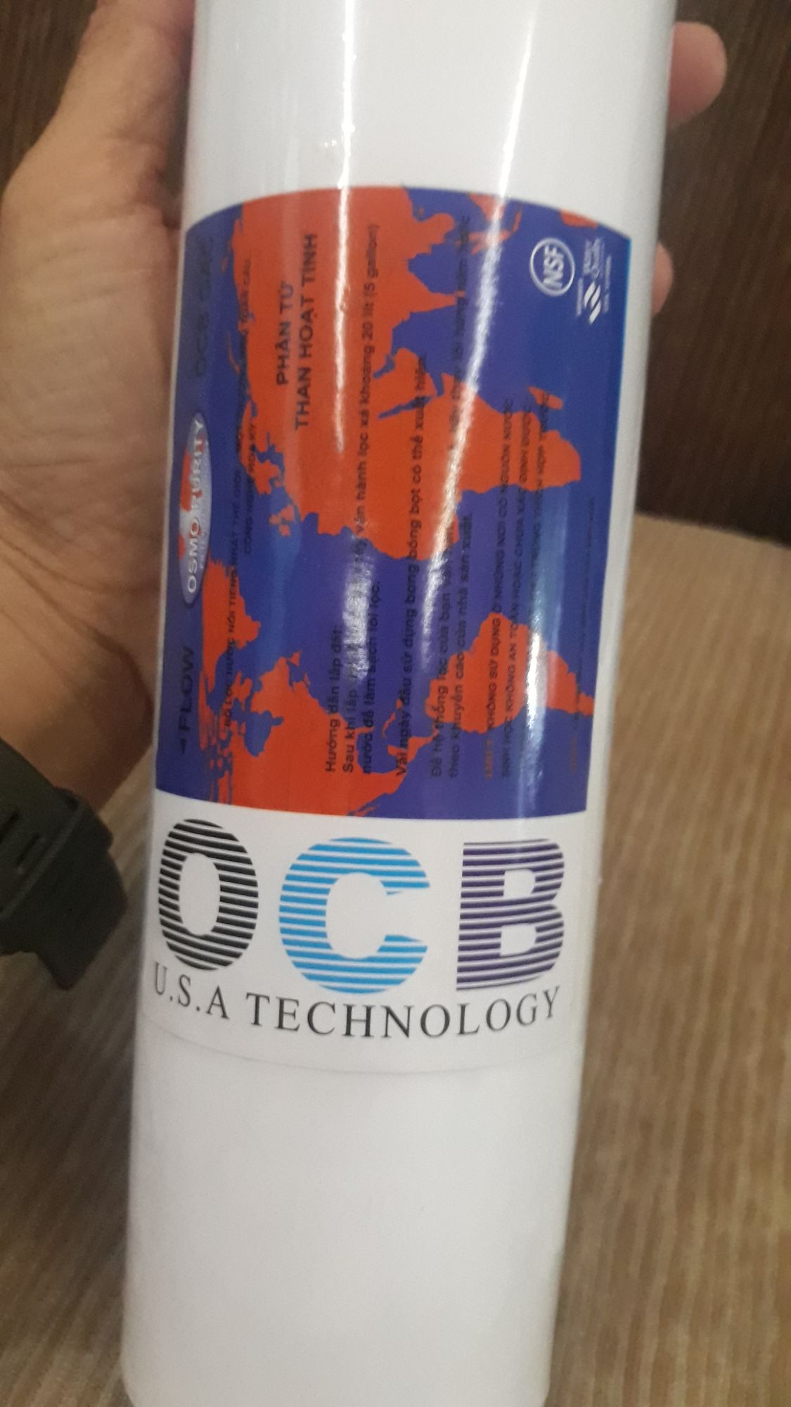 Bộ 3 linh kiện lõi lọc nước RO.