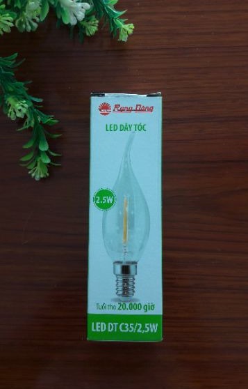 Bóng nến LED dây tóc 2.5W Rạng Đông