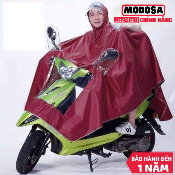 Áo mưa modosa phản quang 2 đầu cao cấp có kính che mưa