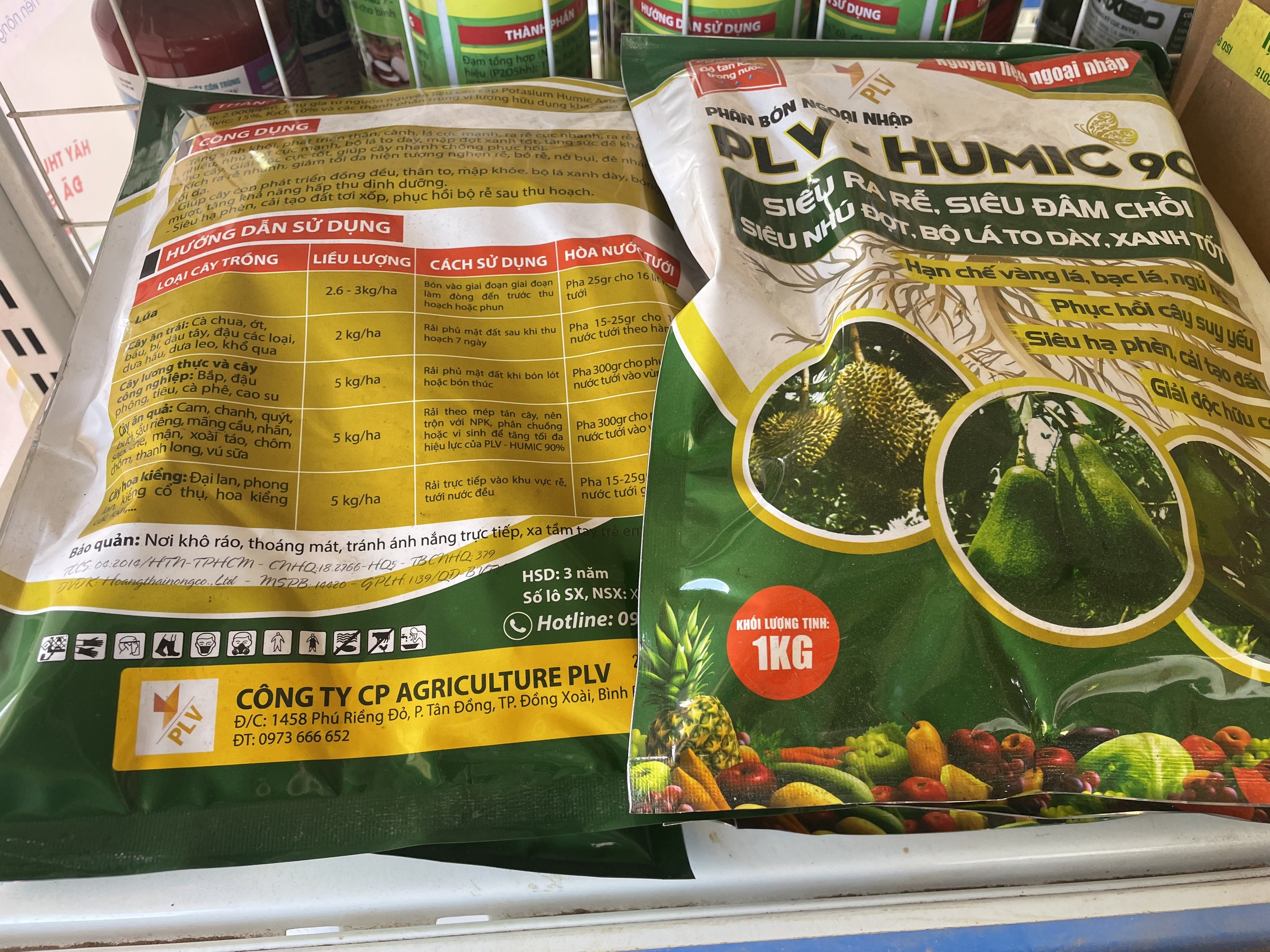 Phân bón hữu cơ Humic cải tạo đất, kích rễ