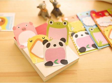 Combo 5 Giấy Note Ghi Chú Hình Thú Đáng Yêu