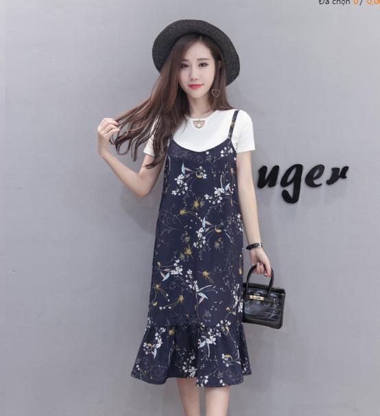 Đầm yếm bầu công sở chất mát AZ07