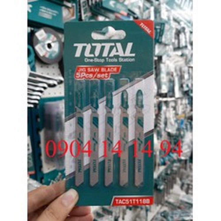 Total - tac51t118b bộ lưỡi cưa lọng kim loại 5 chi tiết