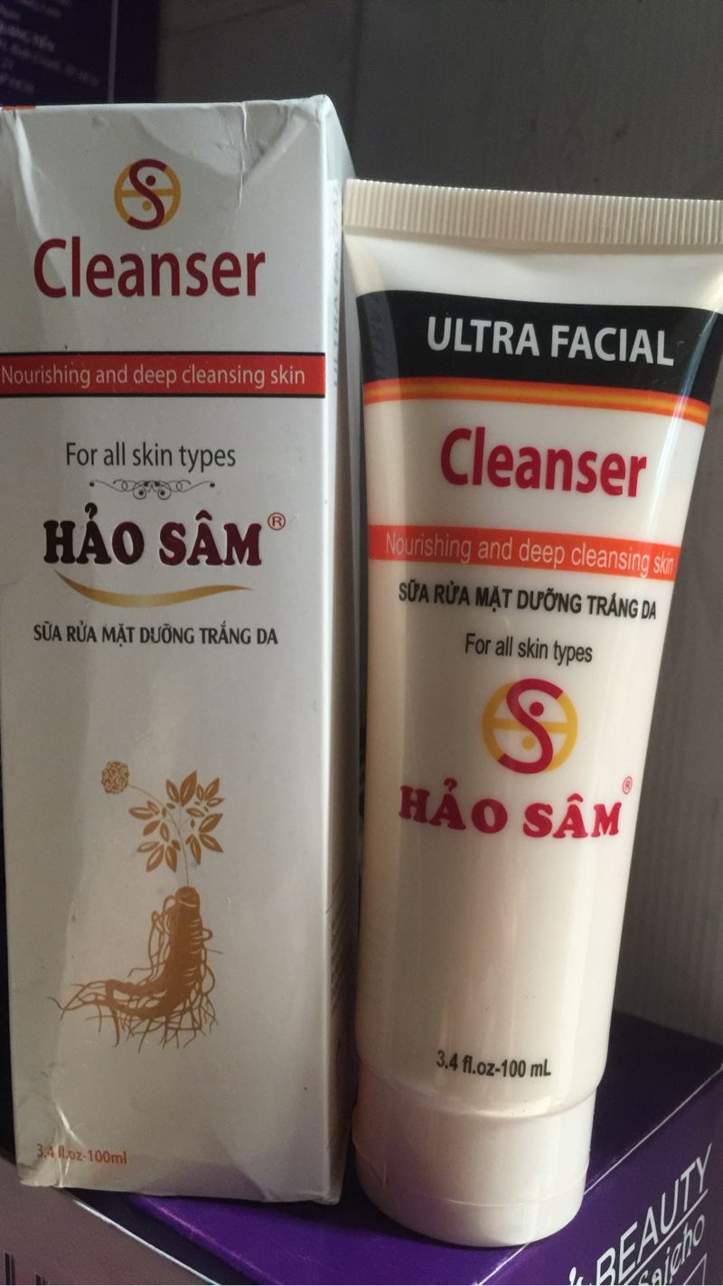 Sữa Rửa Mặt Dưỡng Trắng Da Hảo Sâm 100ml