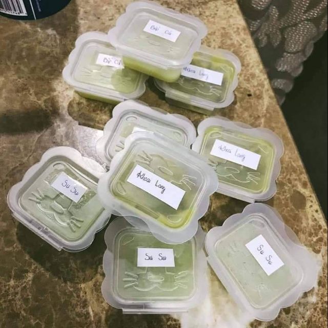 Bộ chia thức ăn richell set 10 hộp
